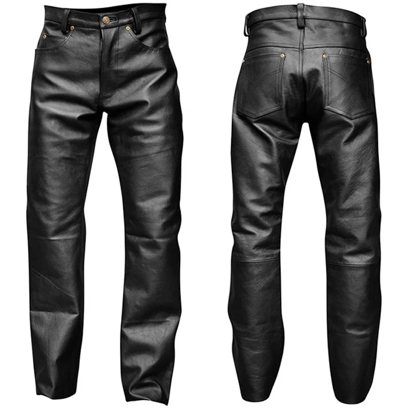 Sexy Men Faux Leather Night Club Erotic Tight Pants PVC Latex Men Shinny Motor Biker Gay Fetish Pole Dance Wetlook Long Trousers