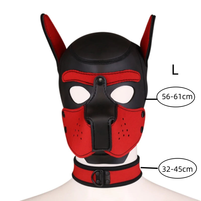 Exotic Accessories Dog Slave Necklace of Neoprene Fetish Collar Punk Harness Belts for Couples Traction Flirting Sexy Products