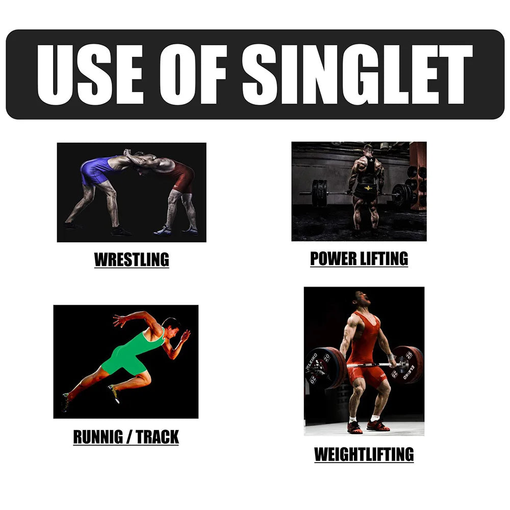 Purple Vertical Stripes Wrestling Singlets Suit Boxing Triathlon One Piece Bodysuit Iron Men Swimwear Gym Sport Fitness Skinsuit