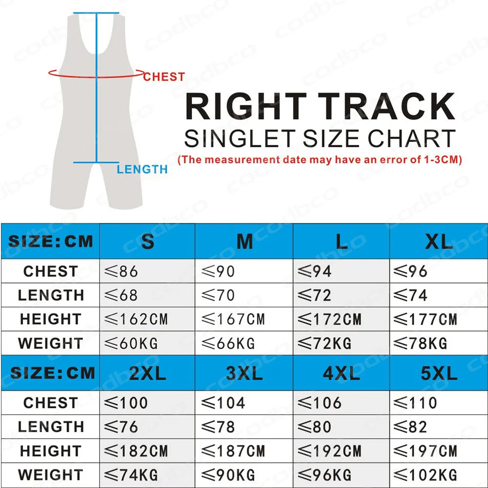 New Wrestling Singlets Suit Boxing One Piece Bodysuit Mens Iron WWE Gym Coverall Sport Fitness Sleeveless Weightlifting Skinsuit