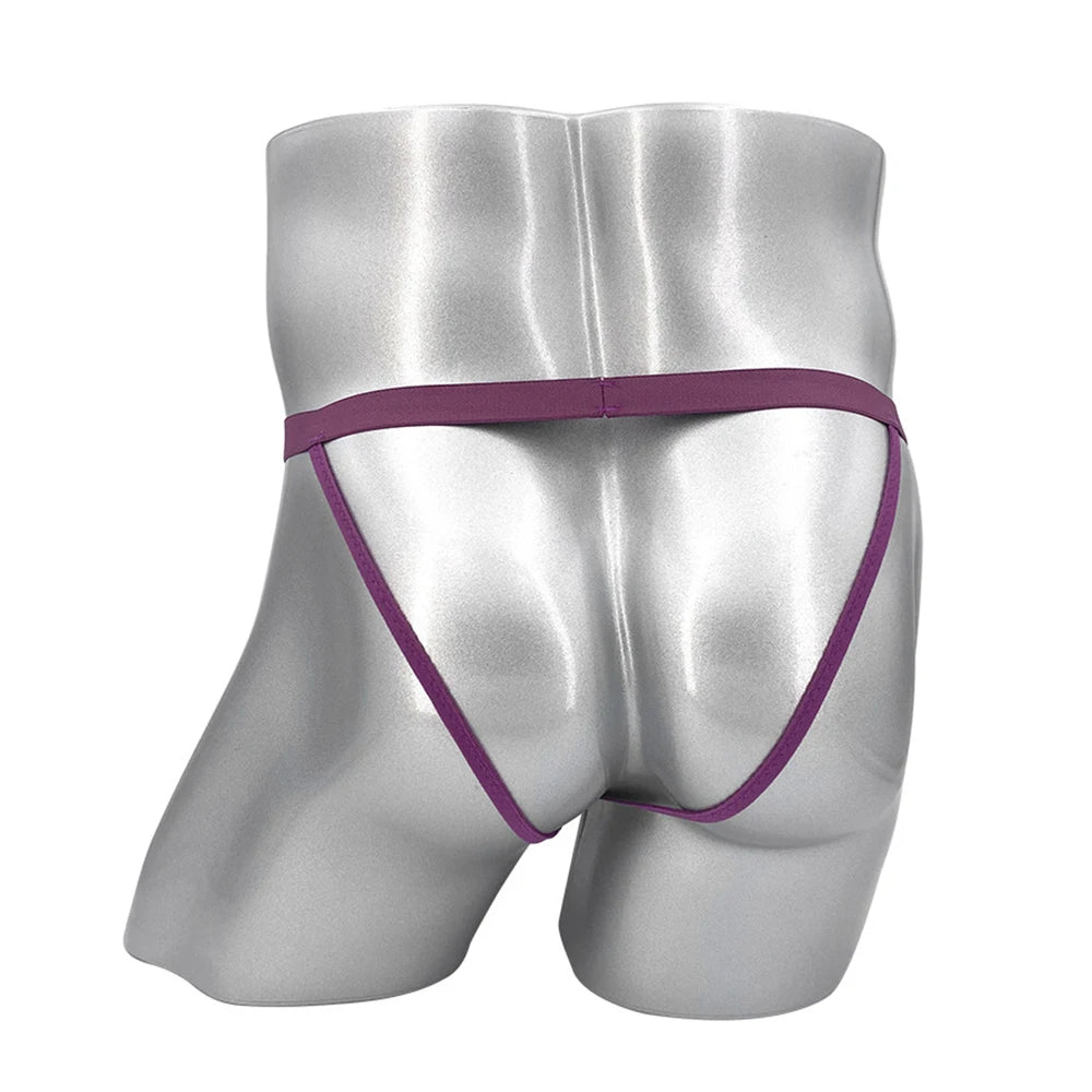 Sexy Jockstrap Briefs G String Thongs Men Hollow Mesh Breathable Underwear Men's Panties Bulge Pouch Backless Thong Homme Slip