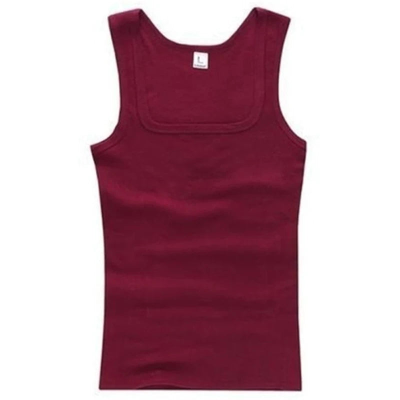 Men'S Casual Tank Summer High Quality Bodybuilding Fitness Muscle Singlet Mens Clothes Sleeveless Slim Fit Vest 2023