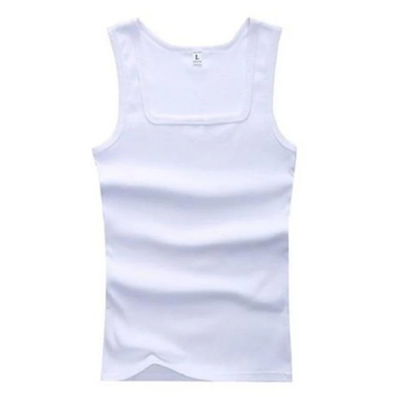 Men'S Casual Tank Summer High Quality Bodybuilding Fitness Muscle Singlet Mens Clothes Sleeveless Slim Fit Vest 2023