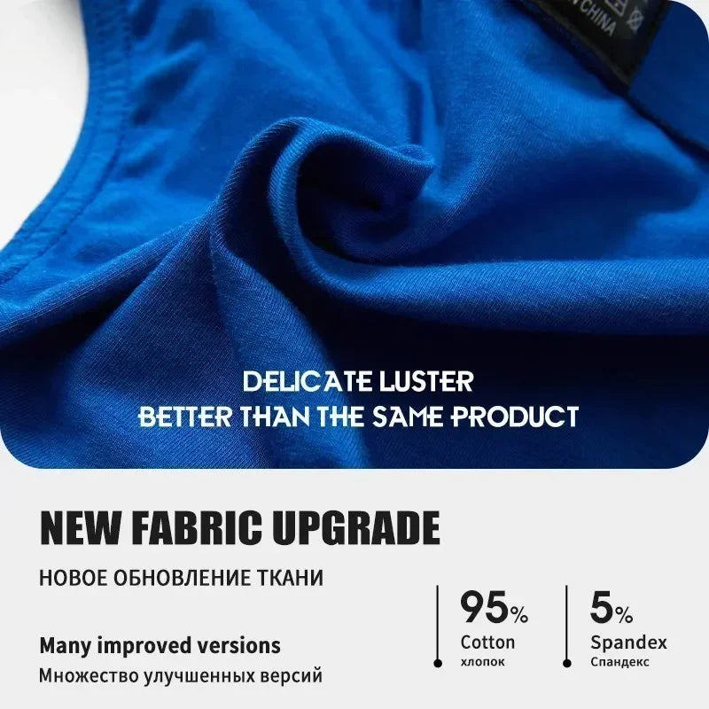1pc/2023 Comfortable Jockstrap Men's Breathable Underpants Sexy Panties Underwear Men Briefs Cotton Slip Pant Mens Male