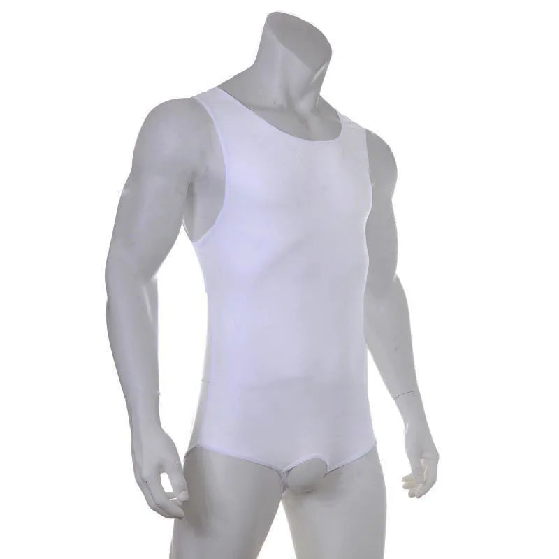 CLEVER-MENMODE Men's Sexy Open Butt Underwear Lingerie G String Bodysuit Jockstraps Penis Hollow Ring Backless Erotic Costume