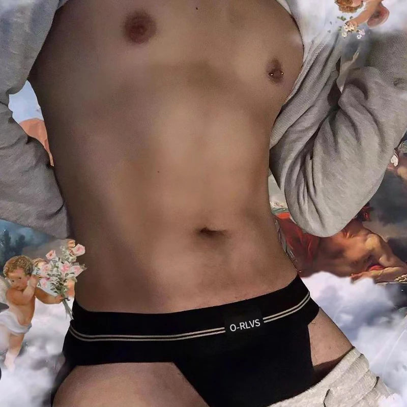 Sissy Bikini Gay Jockstrap Underwear Men Thong Sexy Mens Thongs Modal Man Slip String Homme Panties Male Lingerie U Pouch OR6108