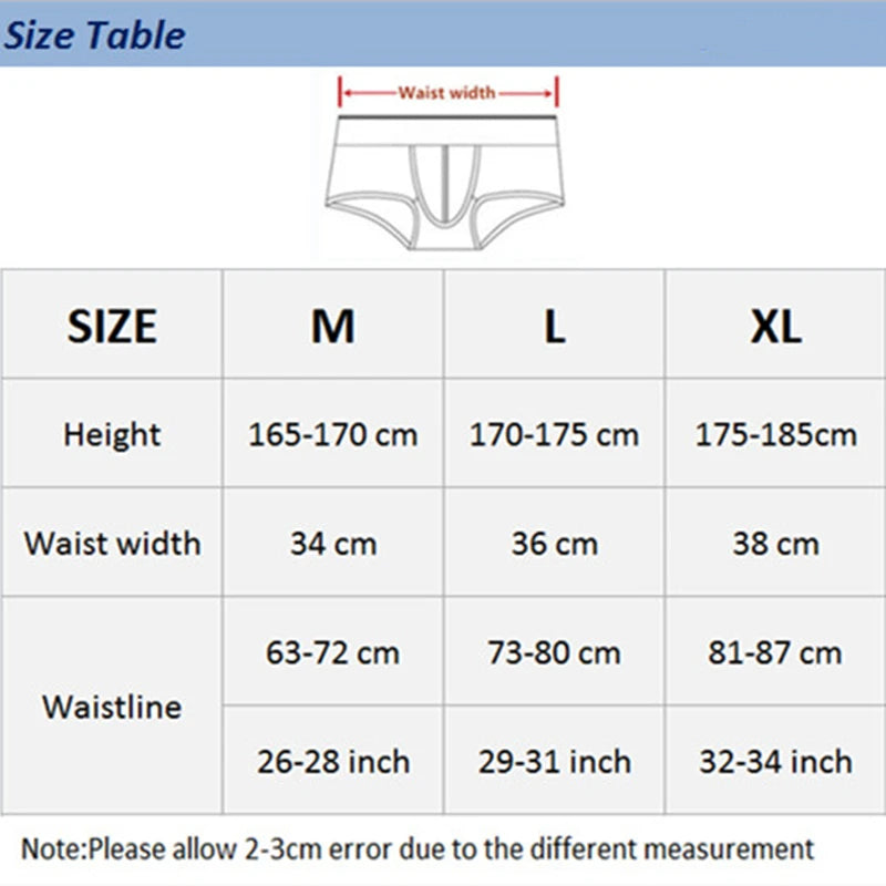 Sexy Men Underwear Men Briefs Modal Solid Underpants Jockstrap Gay Mens Bikini Briefs Cuecas Low Waist U Pouch Men's Lingerie