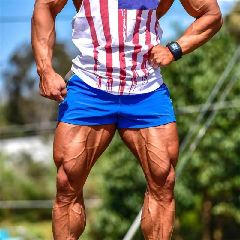 New Summer Mens Shorts Gyms Fitness Bodybuilding Casual Joggers Workout Brand Sporting Short Pants Sportswear Sweatpants