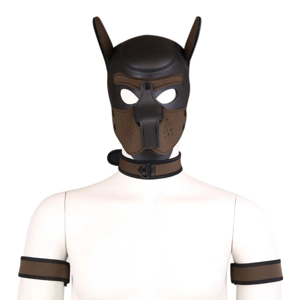 Puppy Cosplay Costumes Handcuffed arms with dog head set with Roleplay