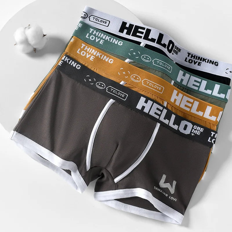 Men Panties Cotton BoxerShorts Man Underwear Mens Boxers Breathable U Convex Male Underpants Sexy Plus Size Men's Clothing