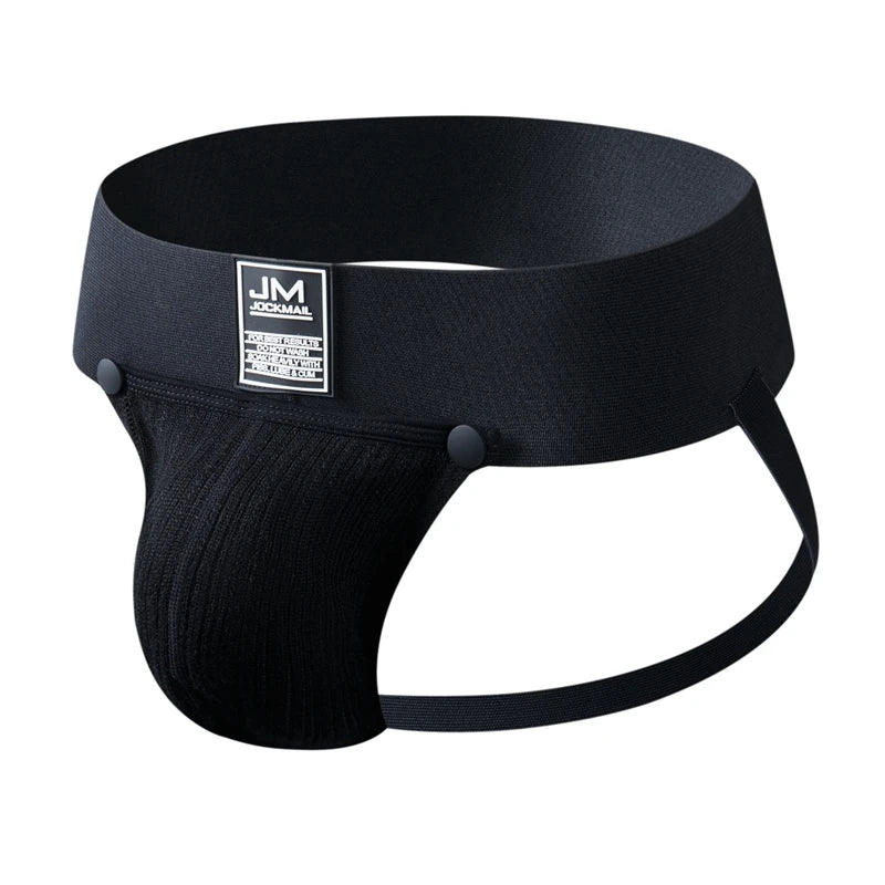 JOCKMAIL Men's Panties Jockstrap Men Underwear Sexy Femboy Clothing Sissy Panties Removable Pouch Gay Underwear Tanga Hombre