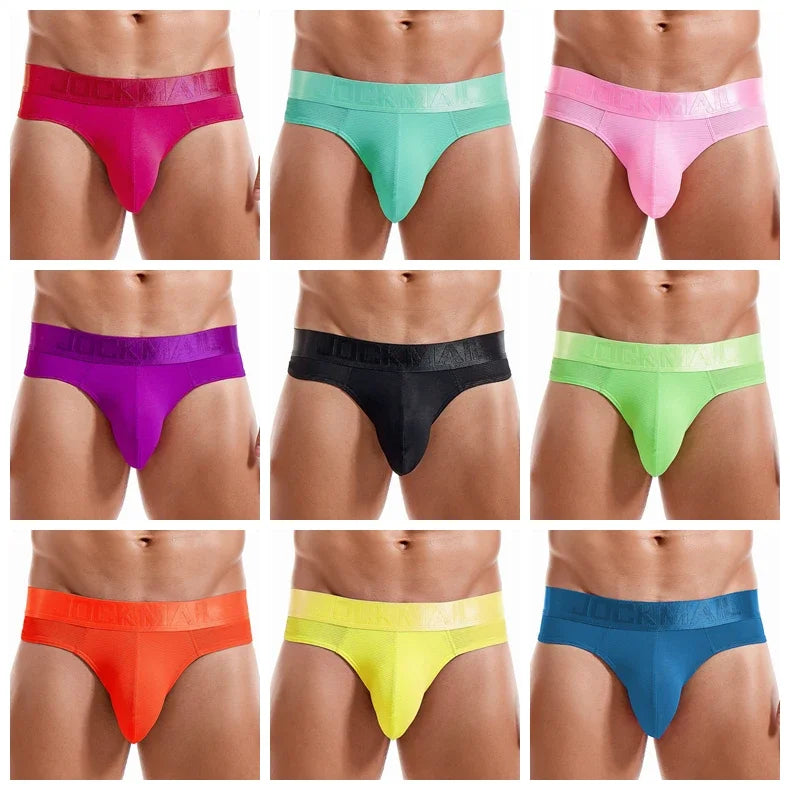 JOCKMAIL Gay Jockstraps Sexy Men's Thong Underpants Mesh Breathable Sports Party Male G-string Boy Boxer Breifs