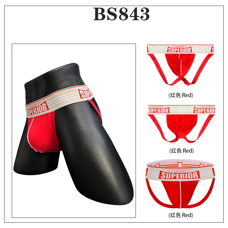 Sexy Mens Underwear Jockstrap Cotton Men Gay Thong Bikini Breathable Low Waist Sissy Panties Men's Thongs And Strings Tangas
