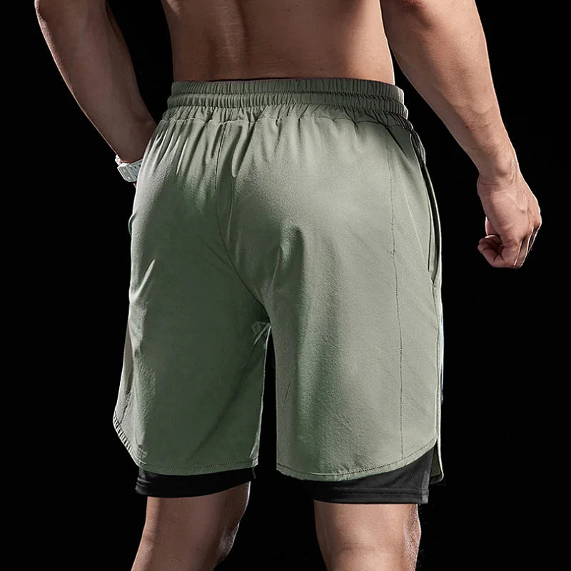 Men's Summer Gym Sports Shorts Thin Stretch Breathable Cotton Short Pants Man Fitness Running Brand Jogging Workout Track Pants