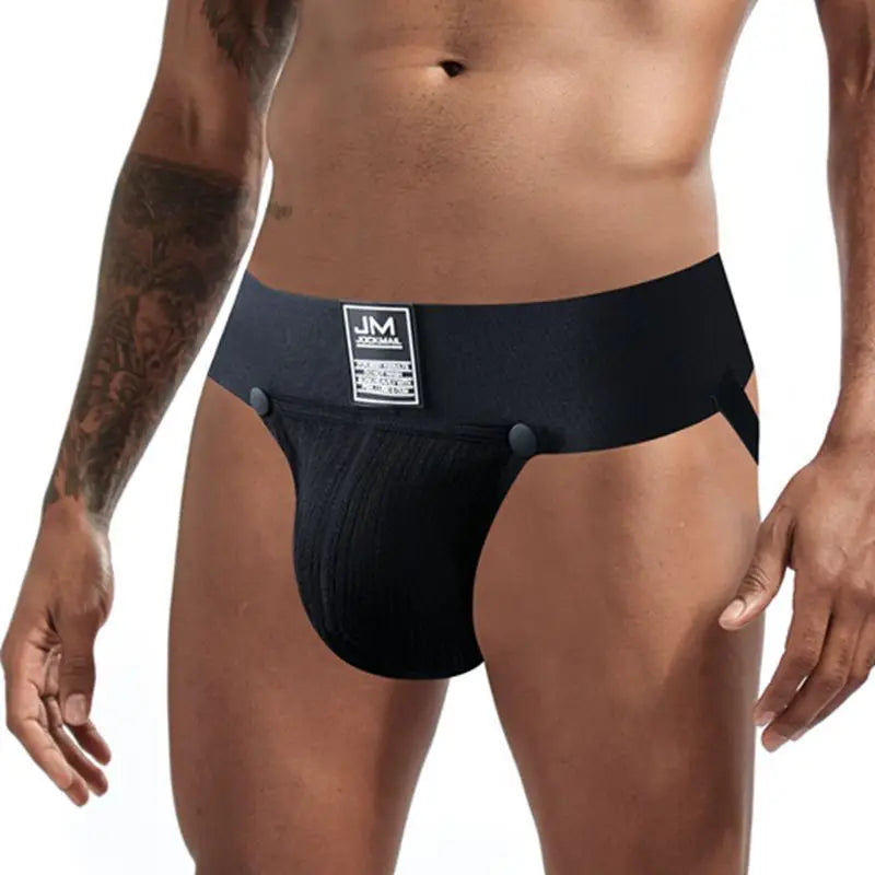 JOCKMAIL Men's Panties Jockstrap Men Underwear Sexy Femboy Clothing Sissy Panties Removable Pouch Gay Underwear Tanga Hombre