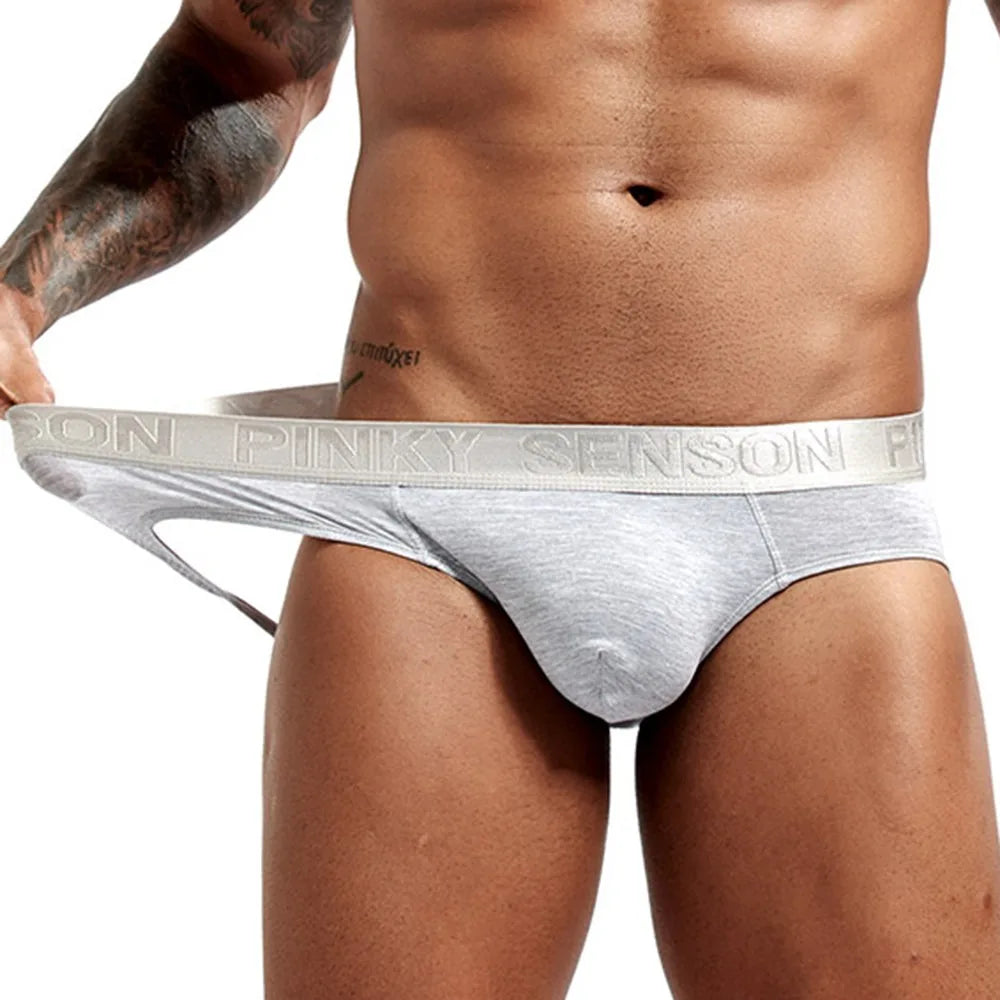 Gays Sexy Jockstraps Convex Pouch G-String Thongs for Men Backless Underwear Men's Tight Briefs Youth Elastic Underpants Panties