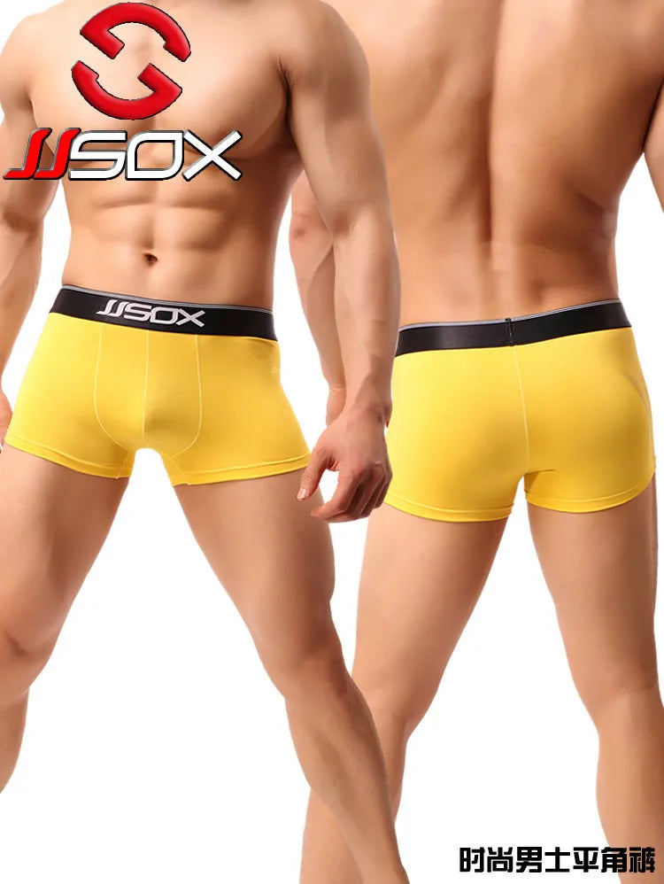 Men's U Convex Pouch Underwear for Young People Lanjing Modal Boxer Shorts Teenager Fashion Bottoms Lingerie Youth Sexy Clothing