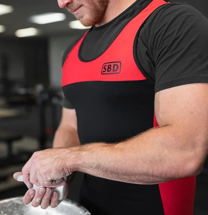 RED Wrestling Singlet Bodysuit POWERLIFTING SINGLET Outfit Underwear GYM Sleeveless PowerLifting Clothing