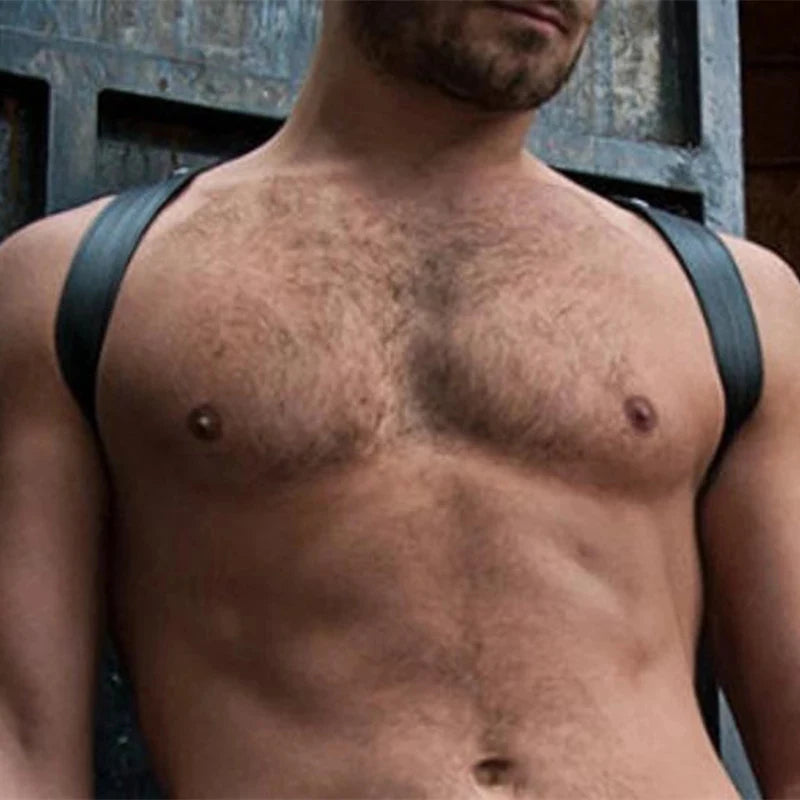 Gay Rave Harness Fetish Gay Leather Belts Strap BDSM Men Bondage Accessories Punk Sexy Clothing For Rave Party Sex Toys