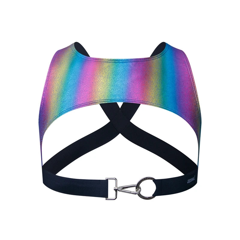 Harness Men Sexy Shoulder Straps Chest Bondage Faux Leather Adults Erotic Lingerie Gay Underwear Sissy Exotic Tanks for Bar Show
