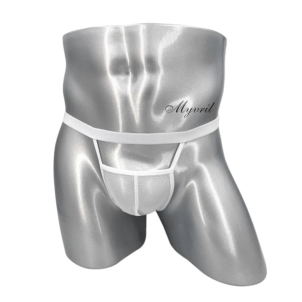 Sexy Jockstrap Briefs G String Thongs Men Hollow Mesh Breathable Underwear Men's Panties Bulge Pouch Backless Thong Homme Slip