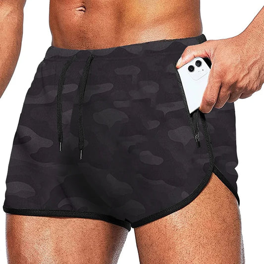 2023 Camo Running Shorts Men Summer Sportswear Gym Fitness Shorts Quick Dry Workout Shorts Training Jogging Sport Short Pants